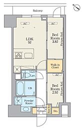クレストコート江古田 1SLDKの間取図画像
