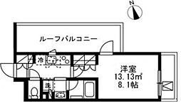 GranDuo高田馬場クレスト 5階1Kの間取り