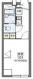 レオパレスたかみ 1Kの間取図画像