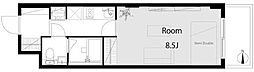 藤和ハイタウン新宿 1Kの間取図画像