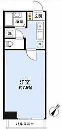 山王ハマセイホウ 1Kの間取図画像