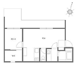 アピチェ池上 3階1LDKの間取り