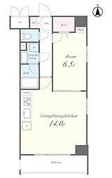 N'sパークレジデンス高田馬場 1LDKの間取図画像