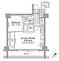 ONEROOFFLAT月島3階22.2万円
