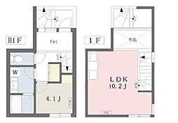 VENN 1階1LDKの間取り