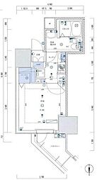 Rising Place Kameido 8階1Kの間取り