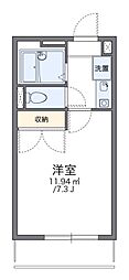レオパレス葵第1 1Kの間取図画像