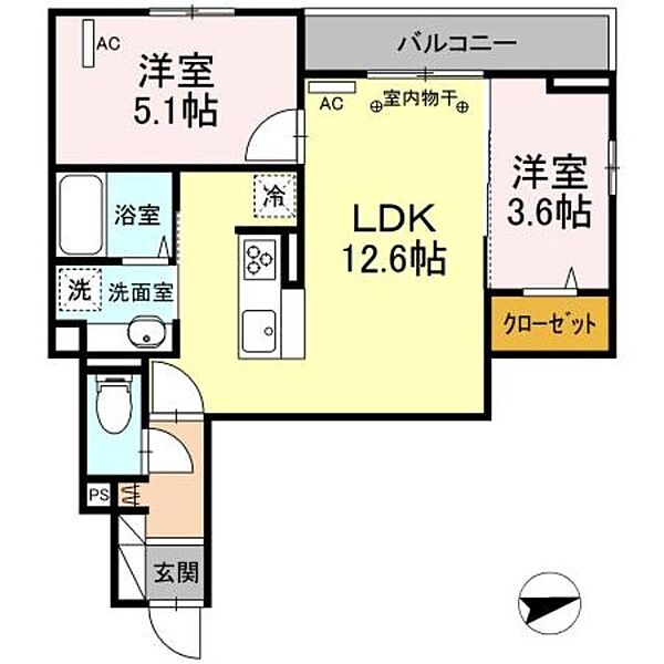 同じ建物の物件間取り写真 - ID:214054592855