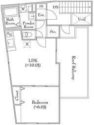 Fons Lucis Izumi 5階1LDKの間取り