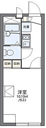 レオパレストゥインクル 1階1Kの間取り