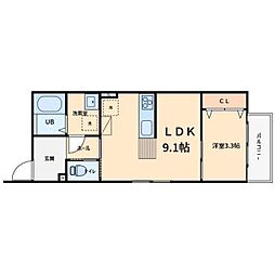 ブランメゾンＢ0 2階