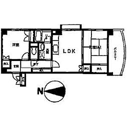 パス・プレジア 2LDKの間取図画像