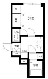 L'ideal成増2 1Kの間取図画像