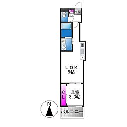 (仮称)田島六丁目 1LDKの間取図画像