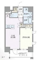 ライトテラス浅草 8階1LDKの間取り