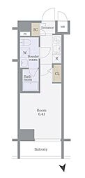 ラ・シード品川南大井 1Kの間取図画像