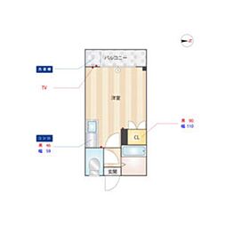 間取図画像 ワンルーム