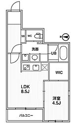 Weave Place -東高円寺 1階1LDKの間取り