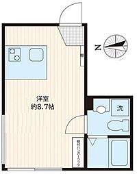 trias731 3階ワンルームの間取り