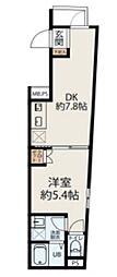 レ・メゾン入谷 1LDKの間取図画像