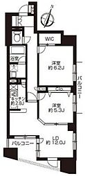 PRIMEURBAN日本橋大伝馬町 1SLDKの間取図画像