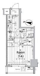 makes新中野ASYLCOURT 1Kの間取図画像