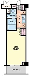 エスティメゾン代沢 1階1Kの間取り