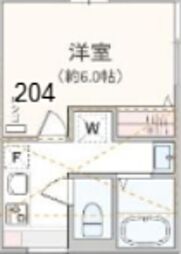 アザーレ・パッシオ上大岡 1Kの間取図画像