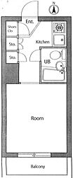 TOP桜ケ丘2 ワンルームの間取図画像