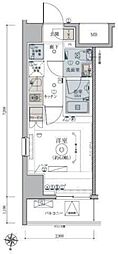 リヴシティ綾瀬WEST 1Kの間取図画像