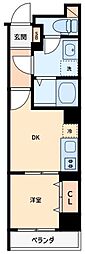 Royal Comfort 3階1DKの間取り