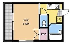 ＰｉａｃｅＶｏｌｅ 1階1Kの間取り