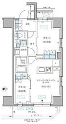 パークアクシス住吉ガーデンスクエア 2LDKの間取図画像