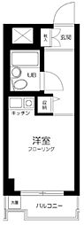 パレ・ドール石川台 ワンルームの間取図画像
