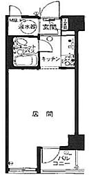 シャルマン赤坂 ワンルームの間取図画像
