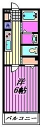 WillArc狭山 1Kの間取図画像