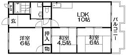 ウィスタリア 3LDKの間取図画像