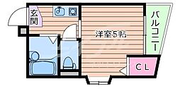 エミネンスヨシムラ 1Kの間取図画像