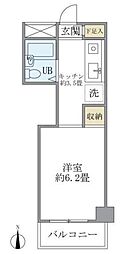メゾンドール 1Kの間取図画像