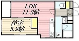 aLATO祐天寺 1階1LDKの間取り