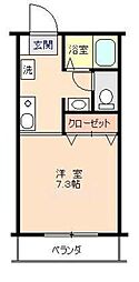 フェリカ・K 1Kの間取図画像