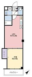 リトルズ幕張町 3階1LDKの間取り