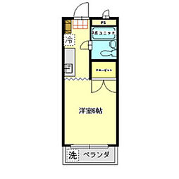 ハイツ明和 1Kの間取図画像