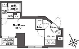 DimusITABASHI 1Kの間取図画像