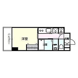 アーバンパーク住之江公園2 1Kの間取図画像