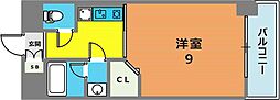 グレンパーク兵庫駅前 9階1Kの間取り