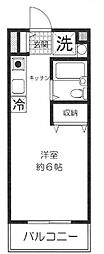 ピエール宮崎台 ワンルームの間取図画像