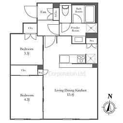 間取図画像 2LDK