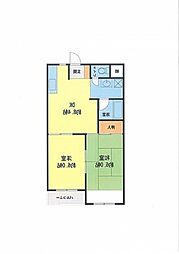 第3入江ビル東雲壱番館 2DKの間取図画像