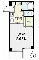 アーバンハウス駒場2 1Kの間取図画像